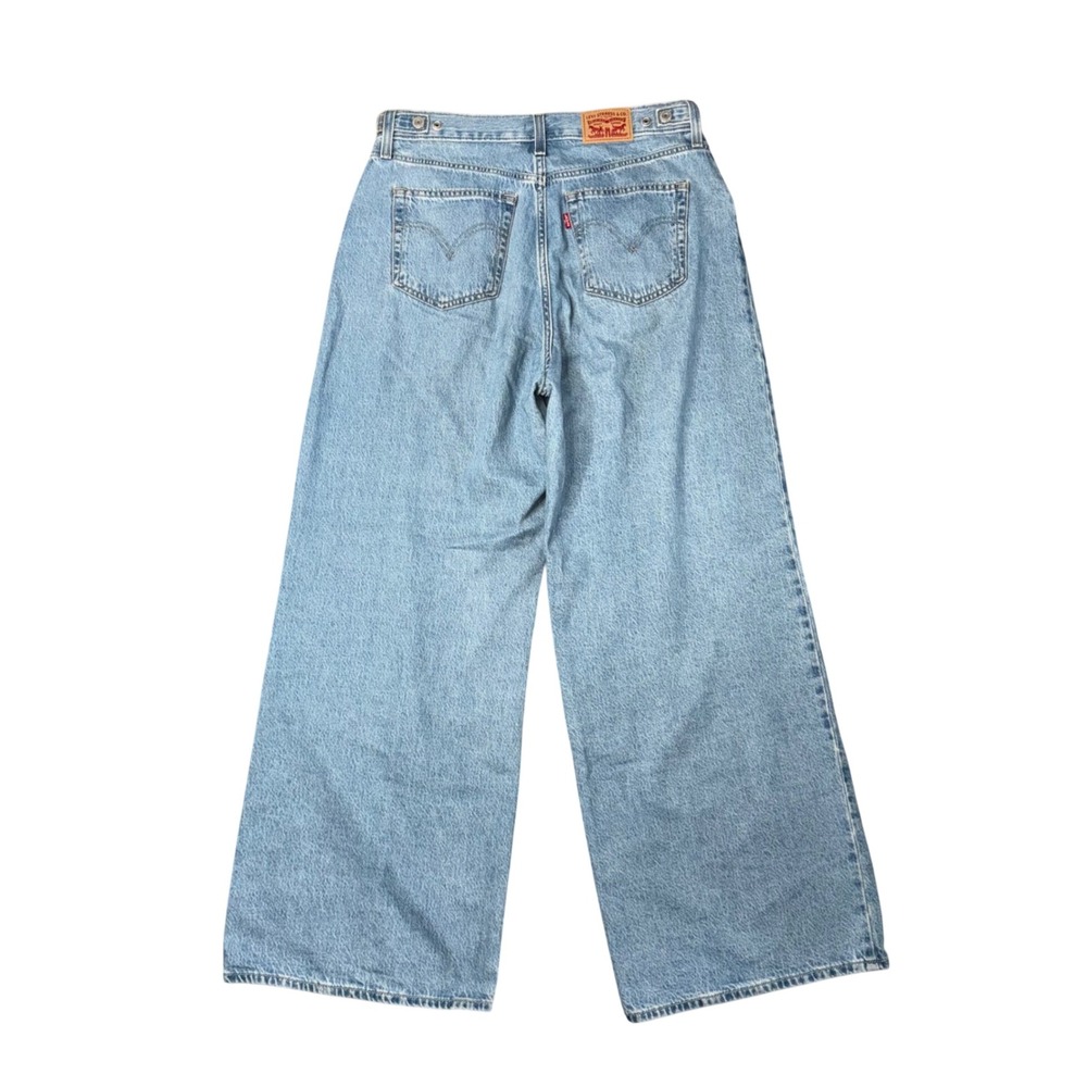 Levi's Cinch Baggy Jeans Womens 30 Light Wash Blue Excellent Wide Leg Denim - Picture 5 of 5